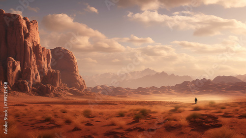 Wastelands, deserts and hot, dry land. photo