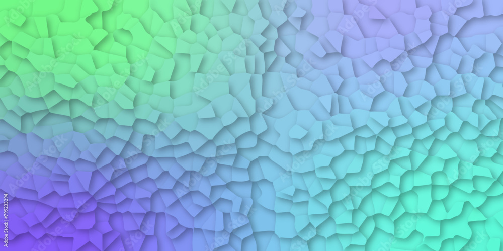 Colorful mosaic 3d design abstract vector broken glass effect tiles design 