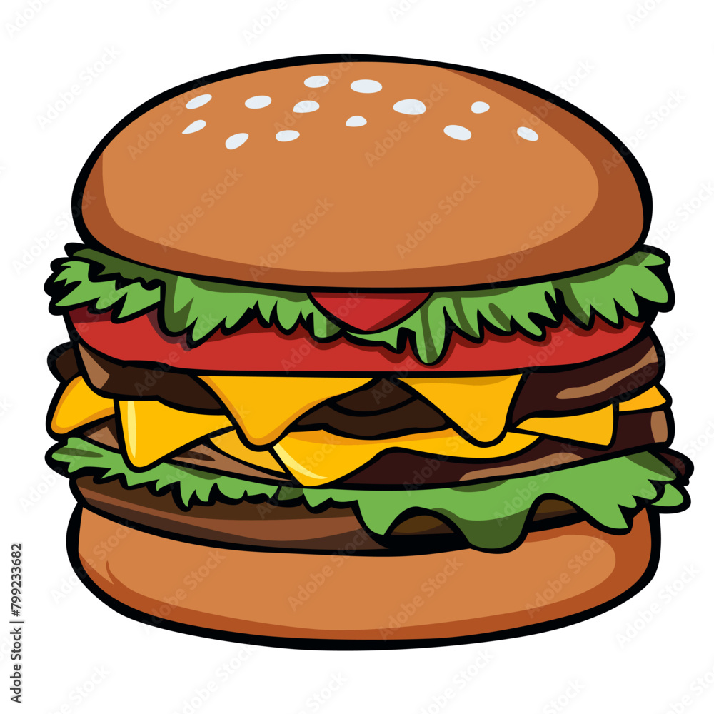 A tasty and hearty burger. A tasty and hearty burger.