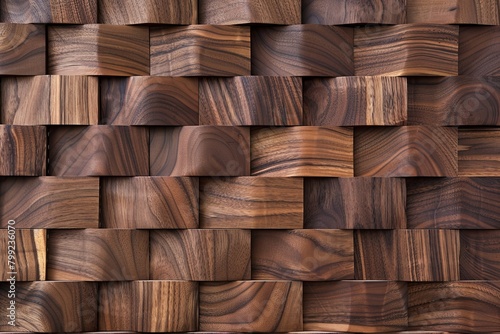 Brown Shades: Decorative Walnut Wood Surface Patterns - Material & Tile Textures