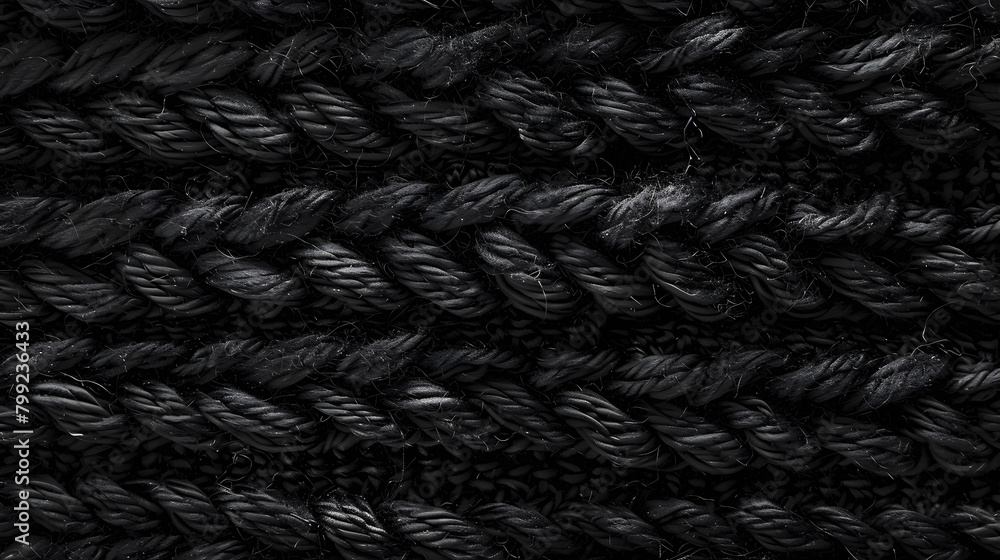 Black Textured Fabric Close-up, Woven Material Detail, Dark Canvas Macro Black Textured Fabric Close-up, Woven Material Detail, Dark Canvas Macro