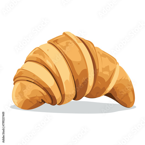 A delicious golden-brown croissant with a light flaky texture.