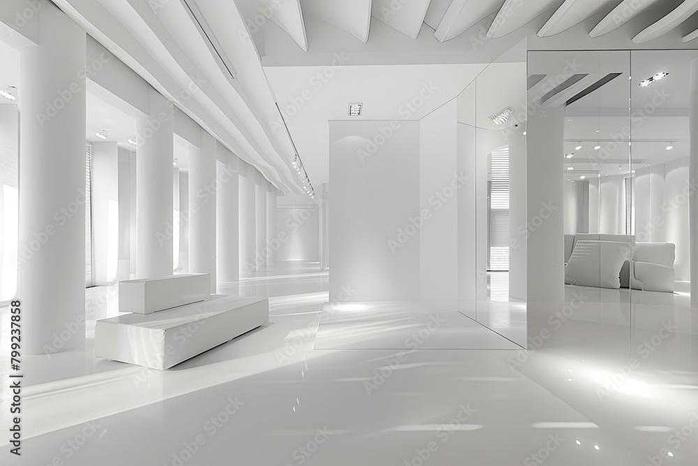 White Luxe: Contrast Boutique Concept - Modern Minimalist Interior Design White Luxe: Contrast Boutique Concept - Modern Minimalist Interior Design