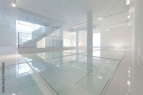 Modern White Interiors  Reflective Spaces in Galleries  Office   Apartments