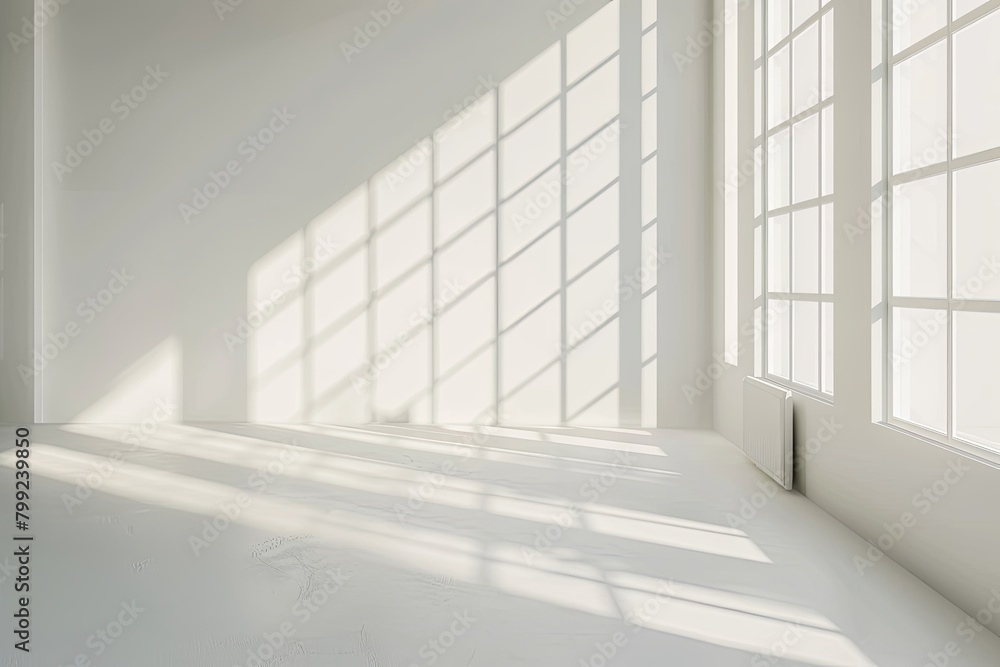 Minimalist Loft Living Room: Bright White Space with Natural Light Patterns Minimalist Loft Living Room: Bright White Space with Natural Light Patterns
