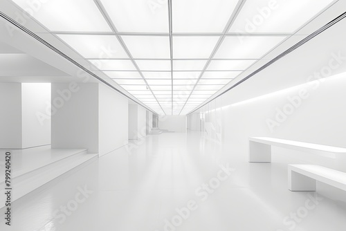 Minimalistic Elegance: Monochromatic Space Design in Art Studio