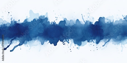Navy blue splash banner watercolor background for textures backgrounds and web banners texture blank empty pattern with copy space for product 