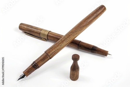 Natural Beauty of Walnut Wood: Elegant Writing Instruments Design with Board, Timber, and Digital Storytelling photo