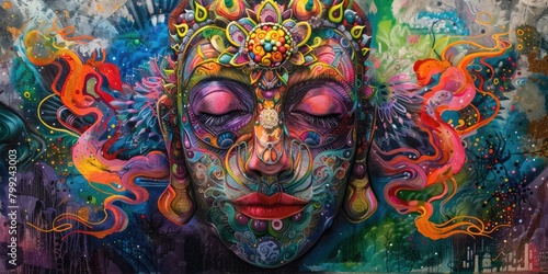 DMT Gods: Colourful Religious Art and Decoration of Culture
