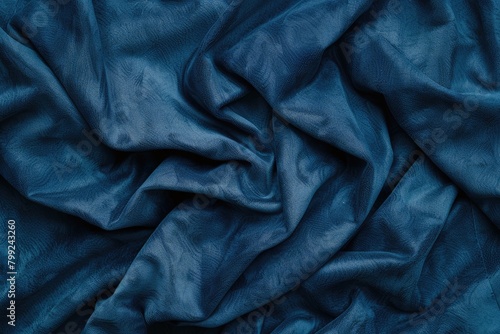 Blue Suede Textile Closeup: Fashion and Upholstery Material Background