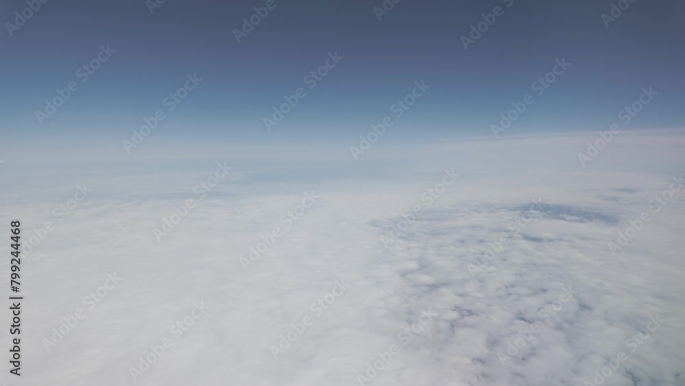 Clouds and earth in the atmosphere, view of the world from the atmosphere Clouds and earth in the atmosphere, view of the world from the atmosphere
