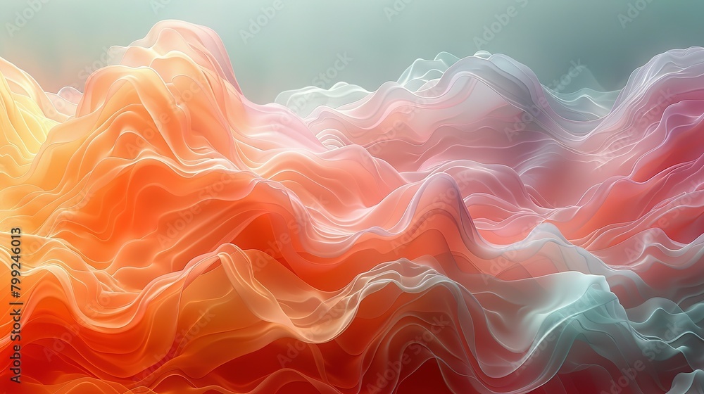 Obraz premium horizontal colorful abstract wave background with peru, can be used as texture, background or wallpaper.