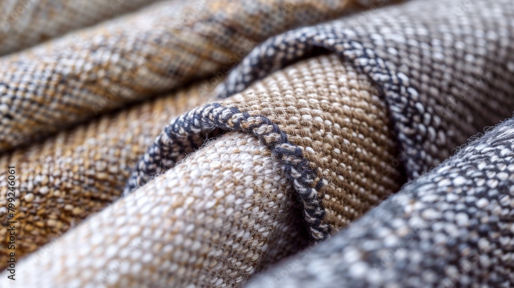 Fototapeta premium A varied display of colorful textile swatches