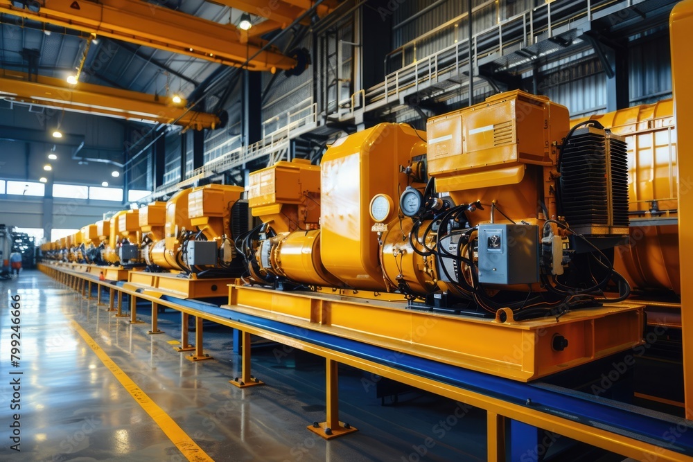 Industrial Diesel Generator for Emergency Power Backup in Factory Equipment Plant - Modern