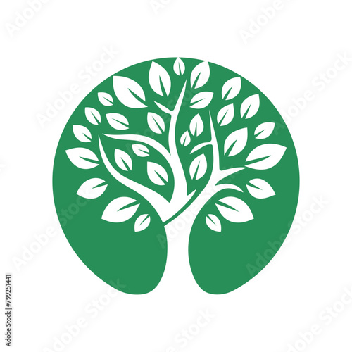 Tree Logo Design Vector Illustration
