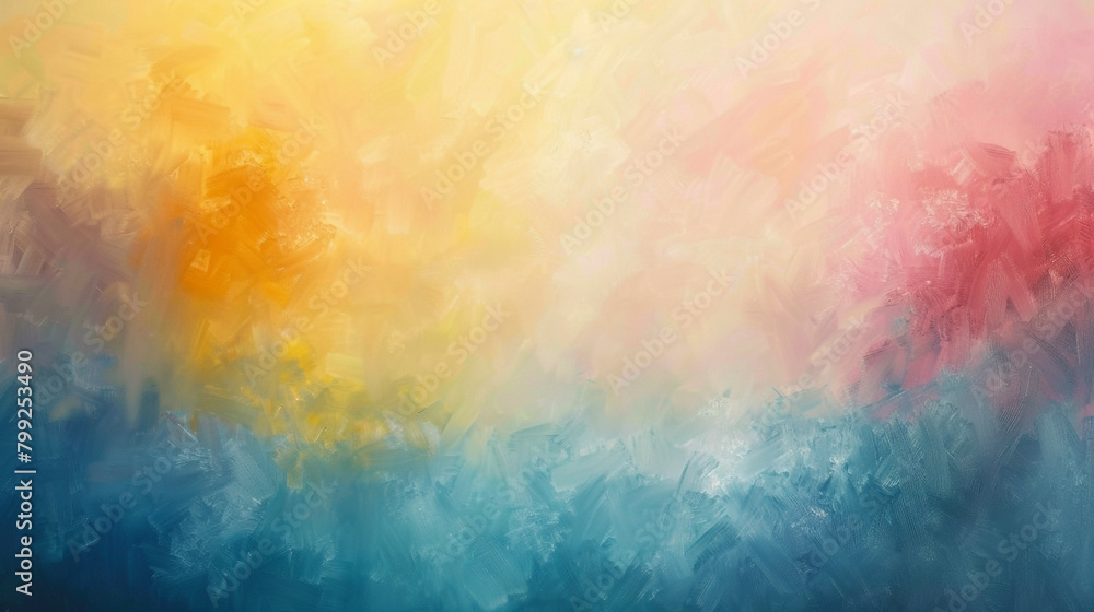 Soft whispers of color drift and sway, forming a serene dreamscape of abstract tranquility.