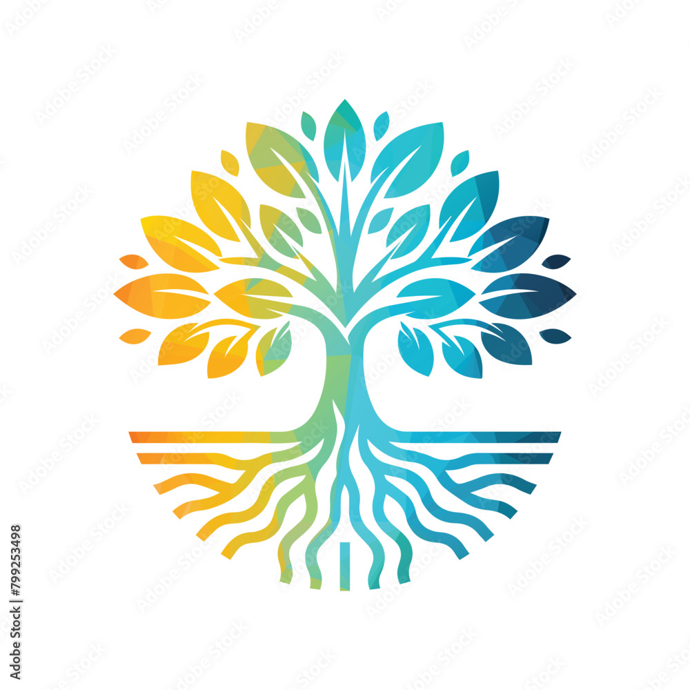 Tree Logo Design Vector Illustration Tree Logo Design Vector Illustration