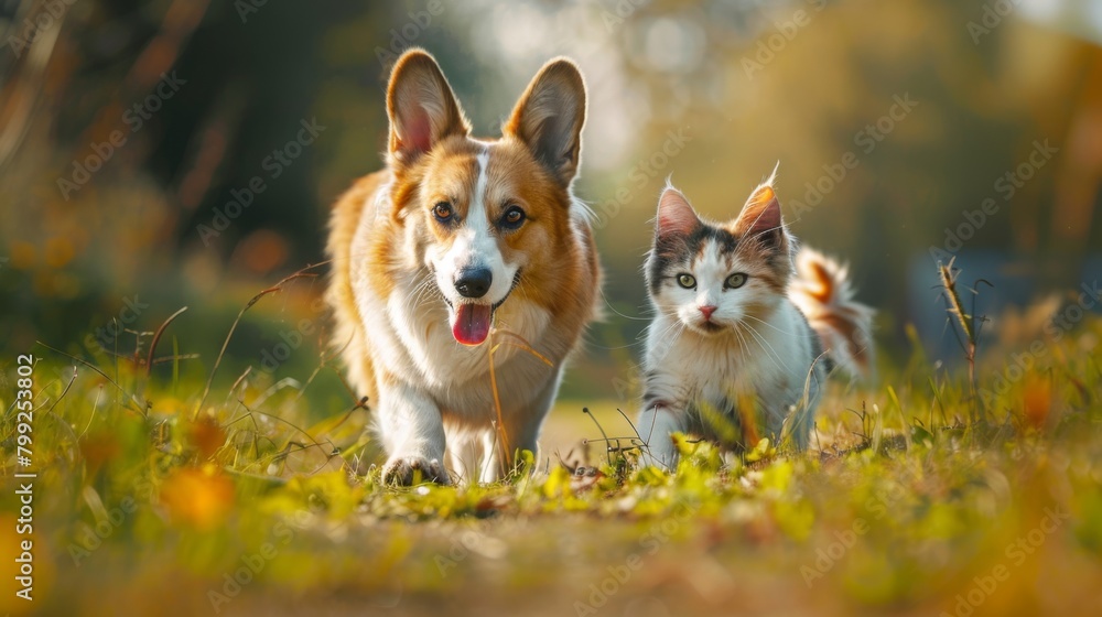A Stroll with Loyal Companions