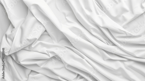 High-quality image showcasing the smooth texture and folds of luxurious white satin photo