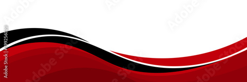 Vector red line background curve element with white space for text and message design, overlapping layers, vector