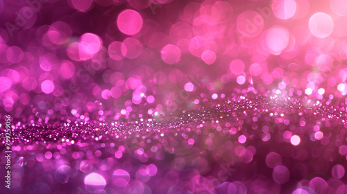 Vivid Pink Glitter Defocused Abstract Twinkly Lights Background  shimmering blurred lights with vibrant pink shades.