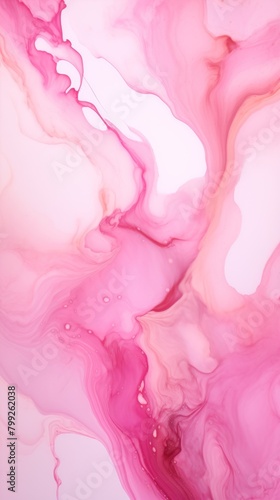 Pink art abstract paint blots background with alcohol ink colors marble texture blank empty pattern with copy space for product design or text copyspace 