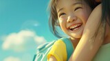  Cute Kawaii Excited Asian Smiling Child Girl