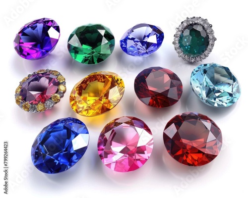 Garnet, Amethyst, Aquamarine, Emerald, Pearl, Ruby, Sapphire Birthstones Sparkling in a Gorgeous