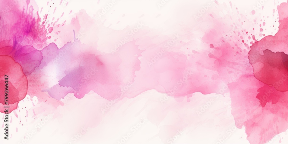 Pink splash banner watercolor background for textures backgrounds and web banners texture blank empty pattern with copy space for product 