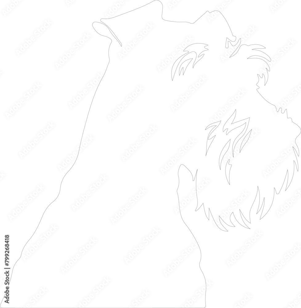 airedale terrier outline airedale terrier outline