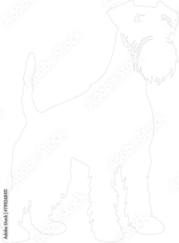 airedale terrier outline