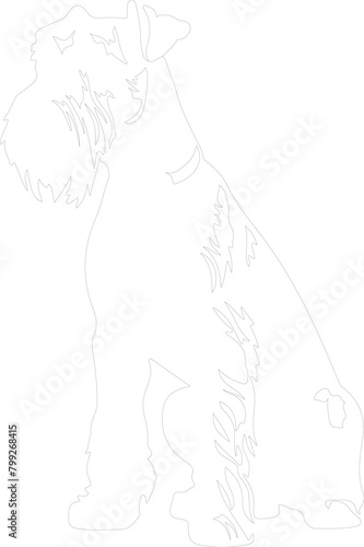 airedale terrier outline