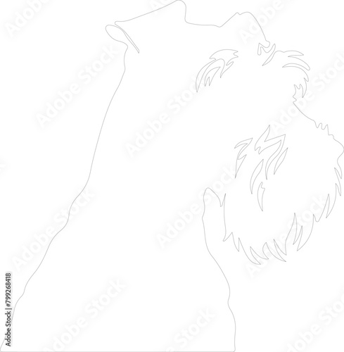 airedale terrier outline