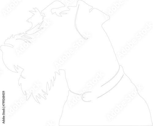 airedale terrier outline