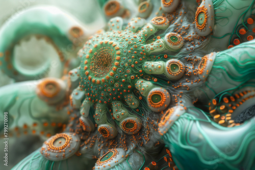 Wallpaper Mural High Tech Bio Circuit Board Plant. Sustainable Hardware, Living Processor, Organic Data Center, IT Innovation, Technology Business Future, Smart Global Infrastructure. Quantum Nano Tech, Symbiosis Torontodigital.ca