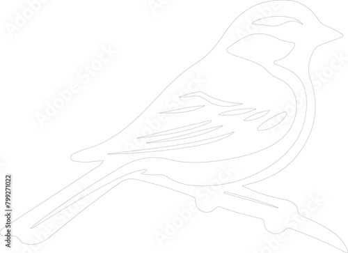 American tree sparrow outline