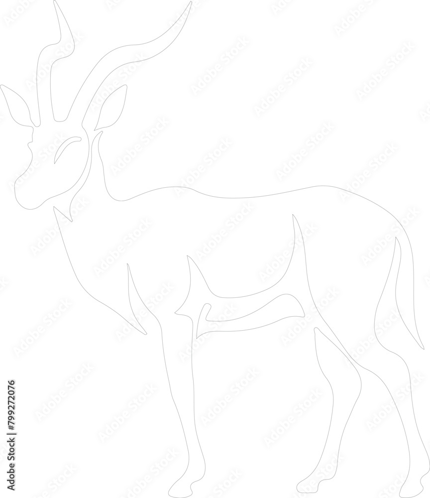 antelope outline