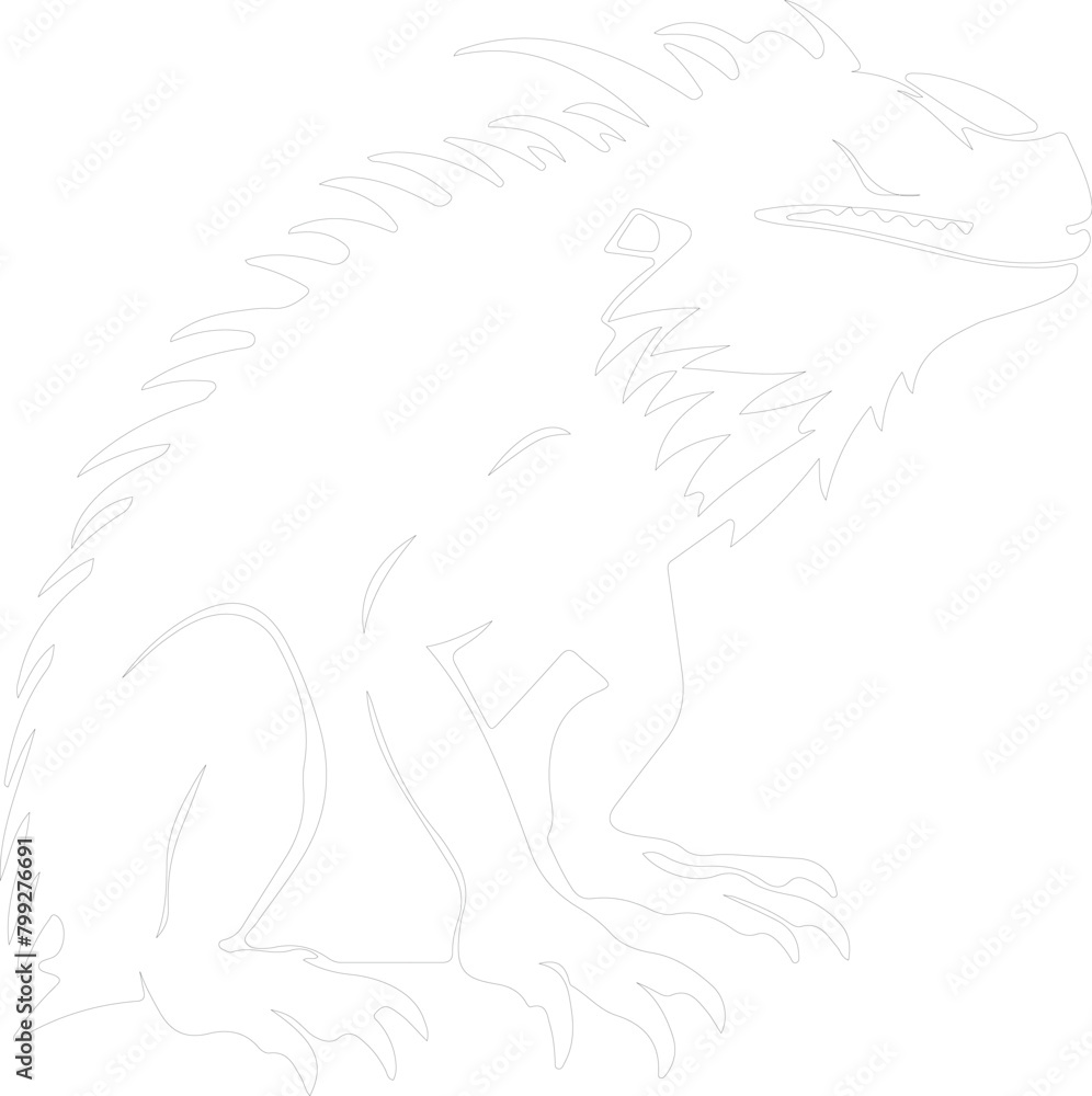 basilisk outline basilisk outline
