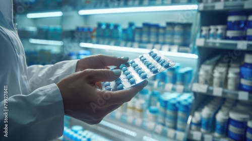 A Pharmacist Organizing Medications