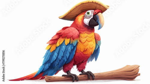 a colorful parrot sitting on top of a branch