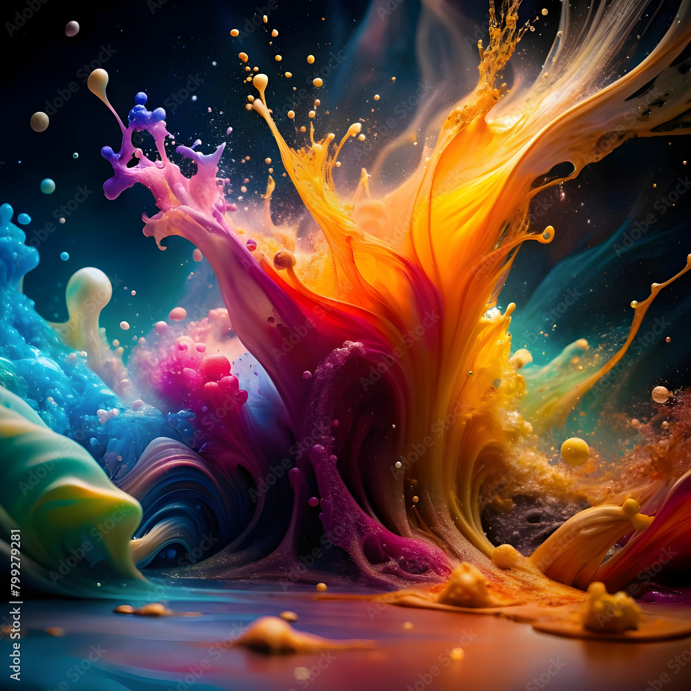 free photo abstract paint splashing in vibrant col free photo abstract paint splashing in vibrant col