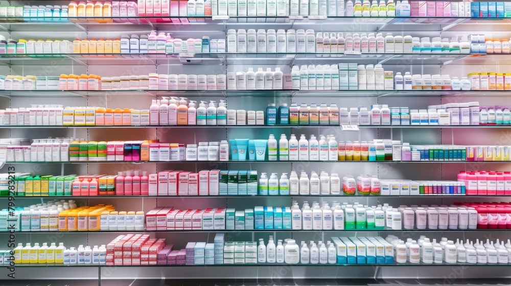 A Brightly Lit Pharmacy Interior