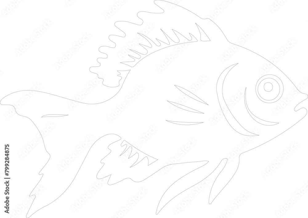 bonyfish outline