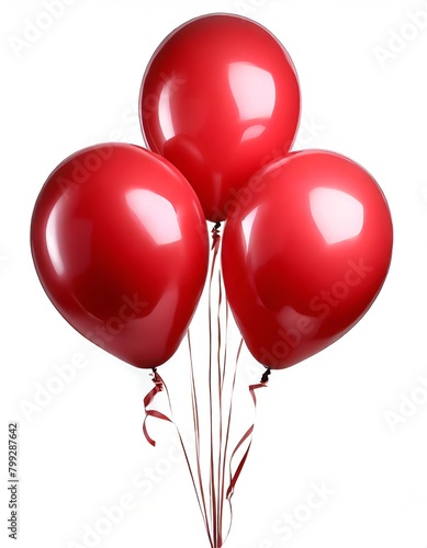 Illustration of beautiful red balloons