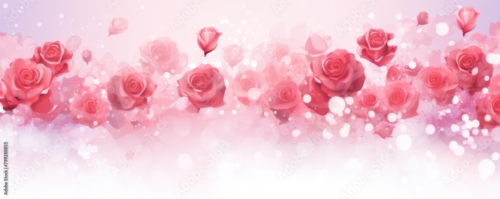 Rose splash banner watercolor background for textures backgrounds and web banners texture blank empty pattern with copy space for product 