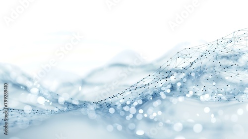 3d rendering of abstract blue digital background with connecting dots and lines