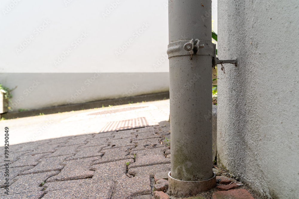 Rainwater downpipe of a house Rainwater downpipe of a house