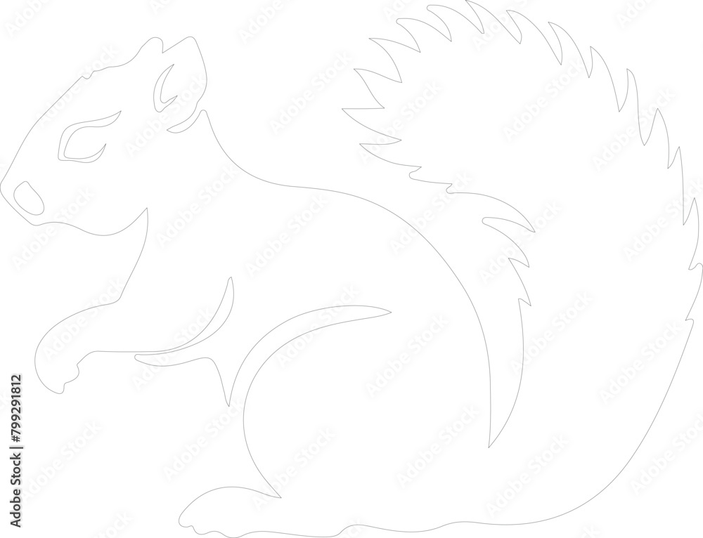 chipmunk outline chipmunk outline