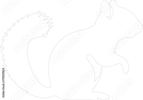 chipmunk outline