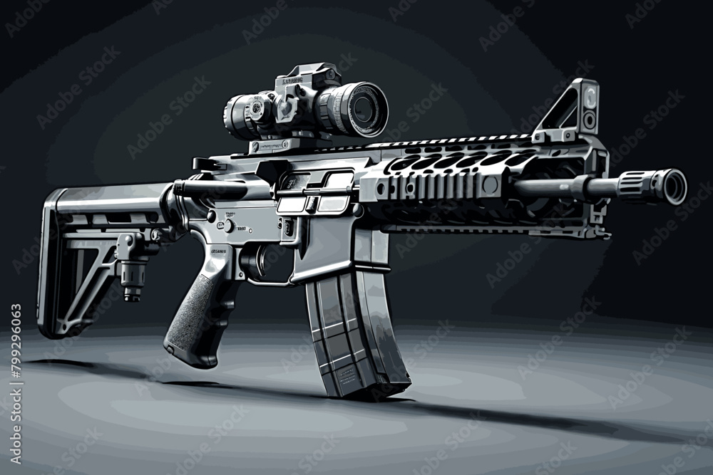 British flintlock isolated on grey background. 3d rendering - illustration British flintlock isolated on grey background. 3d rendering - illustration